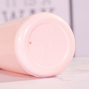 New Arrival Promotional Gifts Macaron 400 ML Sports Water Bottle PP+<strong>Glass</strong> Travel <strong>Drinking</strong> Flask With Lifting Rope
