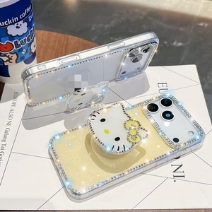 Funda para Teléfono Móvil con Marco de Diamantes Brillantes y Diseño de Gato, para iPhone 17Air 16E 15 Pro Max 14 13, Carcasa Transparente y Linda - Product Image 4