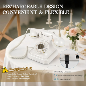 All'ingrosso matrimonio antico Vintage per l'audio Guest Book Stand telefonico con cabina floreale Video con filo di bordo - Product Image 4