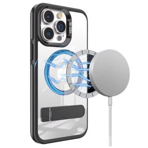 Listo para enviar funda protectora magnética de carga inalámbrica de lujo con soporte de Metal para <span class=keywords><strong>iPhone</strong></span> 16 15 14 <span class=keywords><strong>13</strong></span> 12 <span class=keywords><strong>11</strong></span> - Product Image 6