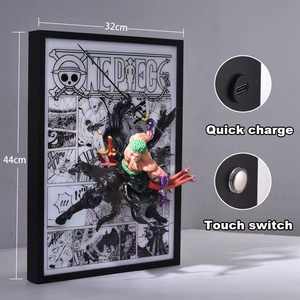 3D un pezzo Luffy Zoro stereografico Anime figura di Design creativo dipinto miglior regalo per ragazzo e ragazza - Product Image 2