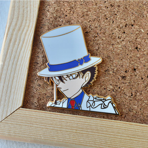 Chất lượng cao thám tử Conan cứng men huy hiệu trong kho màn hình lụa in tùy chỉnh kim loại pin - Product Image 6