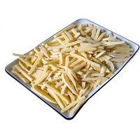 Frites surgelées en spirale non croustillantes, texture ferme, collation végétale surgelée pour la restauration