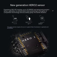 Souris de jeu sans fil Logitech G Pro X Superlight 2, ultra-légère 60g, HERO 2 44K DPI, 8K Hz LIGHTSPEED