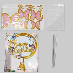 Décorations de gâteaux papillon, décorations de cupcake papillon 3D pour l'anniversaire des filles et des femmes - Product Image 3