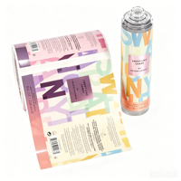 Étiquettes personnalisées en vinyle UV imperméable avec logo, autocollants cosmétiques dorés pour fard à joues, impression en rouleau, étiquettes d'emballage pour bouteilles d'eau et d'huile