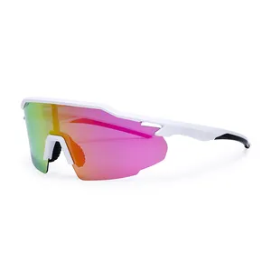 Occhiali <span class=keywords><strong>da</strong></span> Ciclismo HUBO 521 <span class=keywords><strong>Blu</strong></span> e Rossi con <span class=keywords><strong>Lenti</strong></span> Fotocromatiche Polarizzate in Policarbonato - Product Image 1