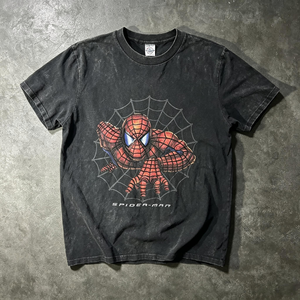เสื้อยืดแขนสั้นผู้ชายสไตล์เรโทรพิมพ์ลายสกรีนผ้าฝ้ายหนานุ่มแบบซันเฟดสั่งทำพิเศษจาก Hongguan - Product Image 1