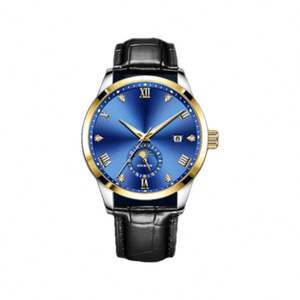 Reloj de Moissanita, Relojes Mecánicos Automáticos de Oro para Hombre, Reloj de Pulsera de Lujo con Fase Lunar y Calendario - Product Image 6