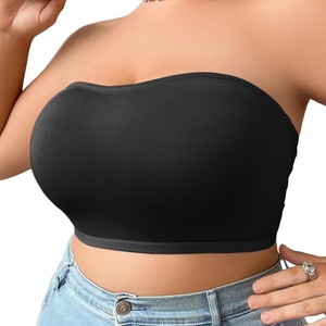 <span class=keywords><strong>Reggiseno</strong></span> <span class=keywords><strong>senza</strong></span> spalline traspirante e <span class=keywords><strong>senza</strong></span> cuciture con fibbia laterale sottile, <span class=keywords><strong>push</strong></span>-<span class=keywords><strong>up</strong></span>, a tinta unita, a copertura totale, modellante, per donne curvy, ideale per l'estate - Product Image 3