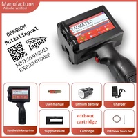 Impresora de inyección de tinta de mano Yaomatec de 12,7mm, cartón de texto, embalaje de plástico, papel de aluminio, máquina de codificación de Fecha