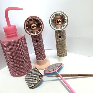 Portable <b>USB</b> Rechargeable Handheld Fan Rhinestone Eyelash <b>Extension</b> Glue Dryer Beauty Tool - Product Image 2