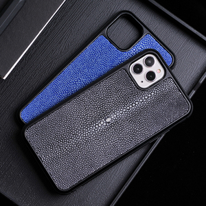Meilleure Vente De Luxe en Cuir de Galuchat Véritable pour <span class=keywords><strong>iPhone</strong></span> <span class=keywords><strong>11</strong></span> <span class=keywords><strong>pro</strong></span> max Populaire téléphone housse pour iPhone11 - Product Image 5