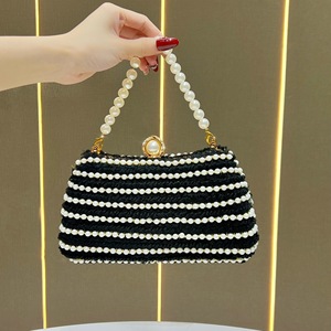 fashion Rhinestones Pearl <b>Wedding</b> <b>Clutch</b> Evening Basg Chain Messenger Bag luxury Designer women's tote bag handbag for women - Product Image 2