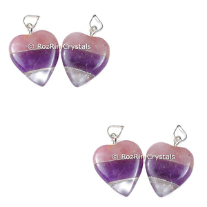 Colgante con forma de corazón, colgante de piedra de Chakra - Product Image 1