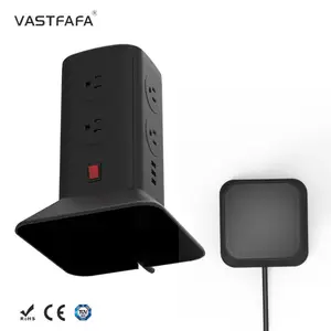 Vastfafa Top quality overvoltage protection uk usb 2/3pin 3 way plug socket