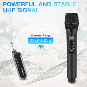 Echo-micrófono inalámbrico recargable para <span class=keywords><strong>Karaoke</strong></span>, micrófono dinámico de mano UHF para <span class=keywords><strong>cantar</strong></span>, fiesta de boda y hablar - Product Image 2