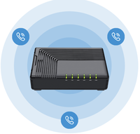 Adaptateur VoIP Flyingvoice FTA5111 PBX FXS FXO, passerelle ATA SIP, PSTN, 2 ports LAN, fax T.38/T.30, 3 ports Ethernet pour SOHO, hôtel