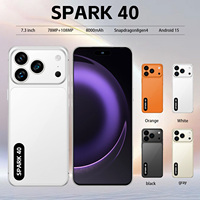 Teléfono Móvil Spark40 5G Desbloqueado al por Mayor, Pantalla de 7.3 Pulgadas, 16GB+1TB, Deca Core, Doble SIM, Android 15, para Uso Diario