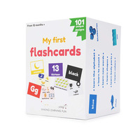 Carte Flash en papier laminé de qualité supérieure pour l'étude éducative des enfants cartes Flash personnalisées de vocabulaire anglais