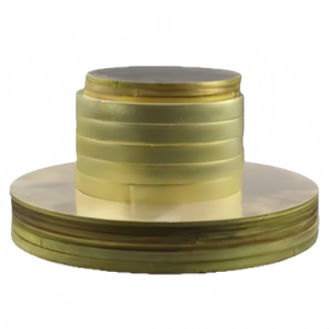 Laser cắt đồng thau tấm tròn máy giặt 0.5mm-2mm uốn và hàn dịch vụ chế biến bao gồm - Product Image 3