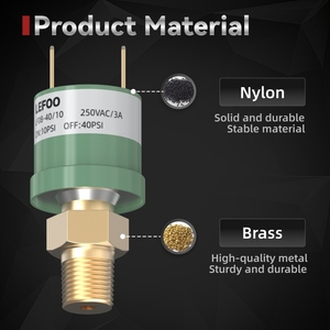 Cho lf08 phổ HVAC công tắc áp suất IP67 đánh giá 250V 15A cho kiểm soát áp suất và điều hòa không khí Hệ thống bảo vệ - Product Image 4