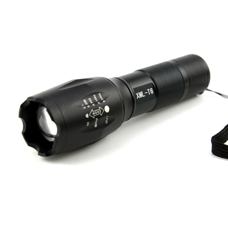 LED Rechargeable Flashlight Pocketman XML T6 linterna torch 4000 lumens 18650 Battery Outdoor Camping Powerful Led Flashl