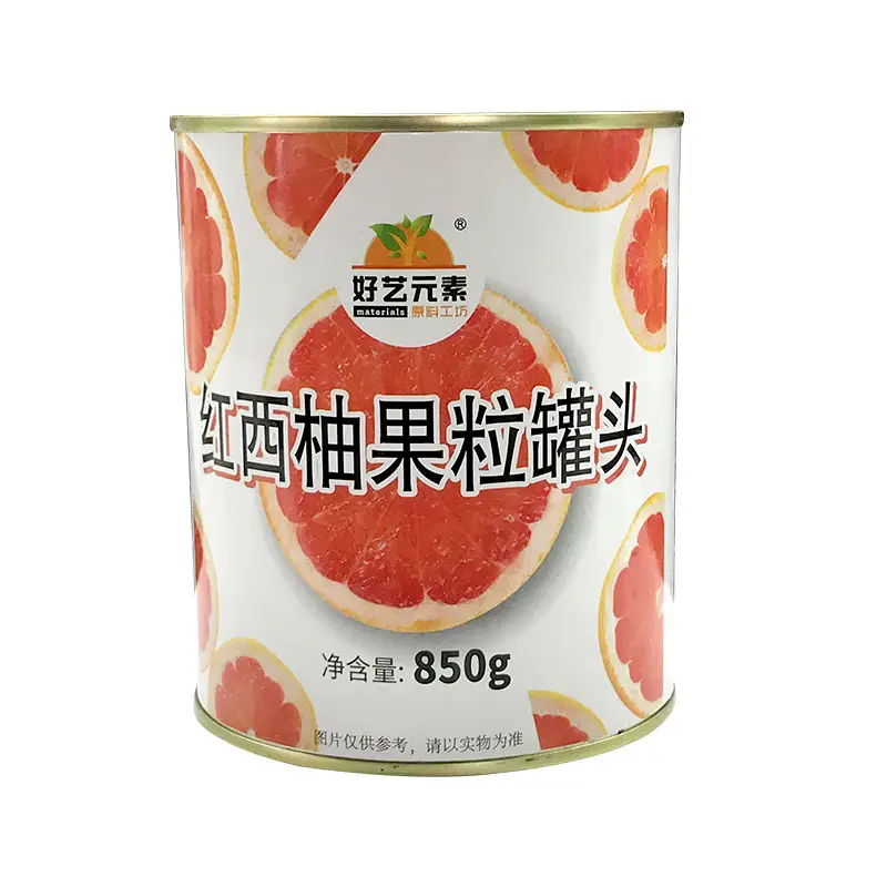थोक मूल्य 850 ग्राम उच्च गुणवत्ता डिब्बाबंद लाल अंगूर फल फल चाय फोम चाय के लिए