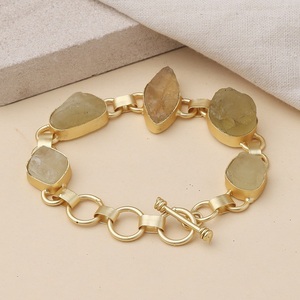 Bracelet en pierre de citron pour femmes, perles de cristal jaunes faites à la main, bijoux, cadeau parfait pour les fêtes, les événements et le port quotidien - Product Image 5