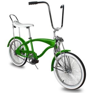 Vélos spéciaux <span class=keywords><strong>Lowrider</strong></span> Green Tracer 20 pouces en acier avec plateforme en nylon monobloc et pédalier en PP, vélo <span class=keywords><strong>Lowrider</strong></span> 20 pouces - Product Image 2