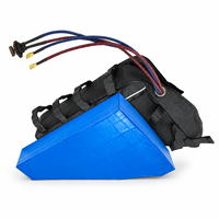 Paket Baterai Segitiga Deep Cycle 72V 10Ah 15Ah 20Ah 18650 21700 BMS 1500 Siklus untuk Sepeda Listrik Skuter