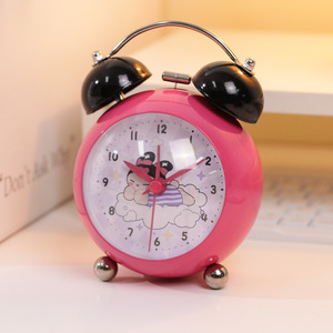<span class=keywords><strong>Sveglia</strong></span> da Tavolo Meccanica Rotonda <span class=keywords><strong>Rosa</strong></span> Carina, Mini Orologio Ultra-Suono per Studenti delle Scuole Medie - Product Image 6