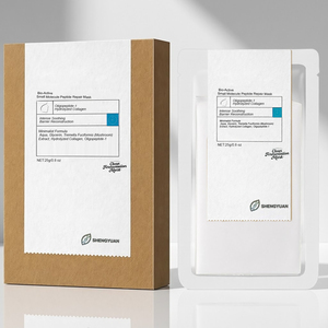 Mascarilla Facial de Colágeno Hidrolizado <span class=keywords><strong>con</strong></span> Oligopéptidos de Tremella Fermentada Calmante para Piel Sensible <span class=keywords><strong>con</strong></span> Enrojecimiento y Reparación de la Barrera Cutánea - Product Image 1