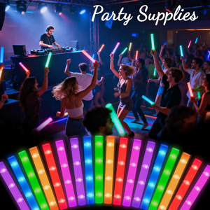 Bâtons lumineux LED <span class=keywords><strong>en</strong></span> mousse pour fêtes, 30-200 pièces, 3 modes RGB, bâtons lumineux qui brillent dans le noir - Product Image 2