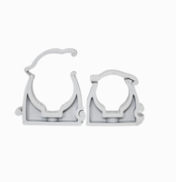 Clip de fixation rigide en PVC pour conduit, protection des fils électriques, résistant au feu, étanche, -10~+70, 1/4 po