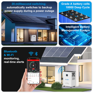Système d'énergie solaire portable tout-en-un de 11 kW 15 kWh pour solution d'alimentation de secours solaire pour usage résidentiel et industriel - Product Image 4