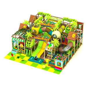 Aire de jeux intérieure en plastique Candy, 106 m² (1140 pieds carrés), avec toboggan à rouleaux, piscine à balles, jeu d'extension, manège, trampoline en spirale, personnalisable - Product Image 4