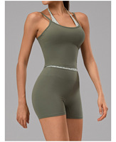 Dames Contrast Polka Dot 2-delige yogaset Hoge stretch Hoge taille Ondersteuning Zacht Ademend Casual Fitness Sport Actieve outfit