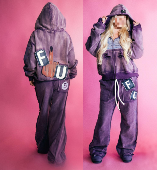 Aloodor Sweatsuit Pour Femme 2 Pièces Tenues Pour Femme Col