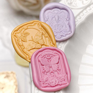 Haute qualité tout a une âme série tête de cerf <span class=keywords><strong>escargot</strong></span> papillon cire sceau tête de timbre - Product Image 4