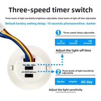 Sensor Gerak Inframerah PIR Grosir Pabrik, Alarm Suara Klakson 120dB, Lampu, Jangkauan Deteksi 3-6m, JZTK-303, Anti Maling untuk Kebun