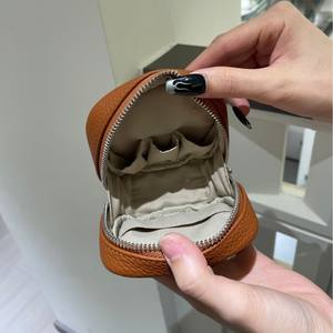 Gran oferta, de cuero bolso cruzado Mini genuino, bolso de almacenamiento pequeño a la moda para mujer, monedero con lápiz labial, monedero - Product Image 4