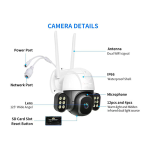 Hot item icsee 3MP HD 2K CCTV Camera không dây thông minh ai hình người theo dõi IP66 góc rộng bền nhà giám sát máy ảnh Wifi - Product Image 6