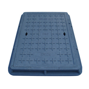 EN124 600*900mm A15 puits d'eau extérieur égout <span class=keywords><strong>drain</strong></span> couvre composite rectangle SMC couvercle de trou d'homme - Product Image 4