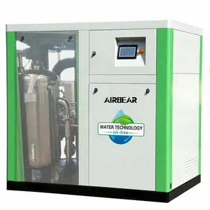 Water Injected Oil Free Dental Screw Air Compressor Silent 30KW Fix Speed 5.0m3/min Air Cooling Direct Drive 1 Set Stationary