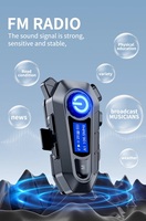 Casque Intercom pour Moto - Micro HD à Double Réduction de Bruit, Radio FM, Autonomie de 48H et Étanchéité IPX6