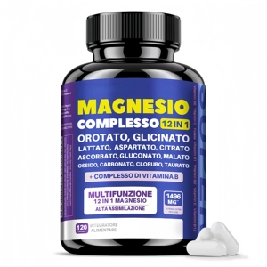Capsules de magnésium complexe 12-en-1 à marque privée, magnésium à absorption élevée avec supplément de complexe de vitamines B - Product Image 1