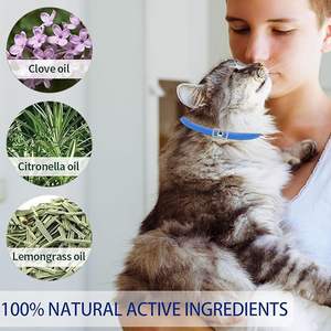 <span class=keywords><strong>Collar</strong></span> Calmante de Aceites Esenciales Naturales Ajustable de Lujo para Perros y Gatos, Material de Goma y Poliéster con Patrón Sólido Suave - Product Image 6