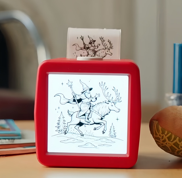 Hot Selling Portable Plastic AI Sticker Box Thermal Printer for Kids Instant Voice Command Printing Creative Learning Toy Gift