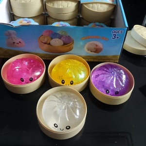 Lot de jouets Squishy en forme de pain vapeur, jouets anti-stress à presser, mignons et kawaii, cadeau fantaisie pour enfants et adultes - Product Image 4